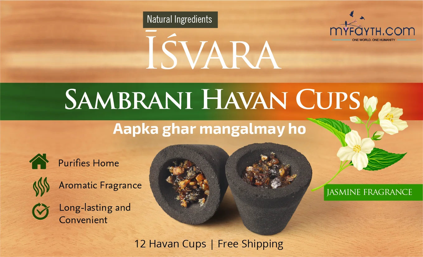 Isvara Sambrani Havan Cup- Jasmine Fragrance