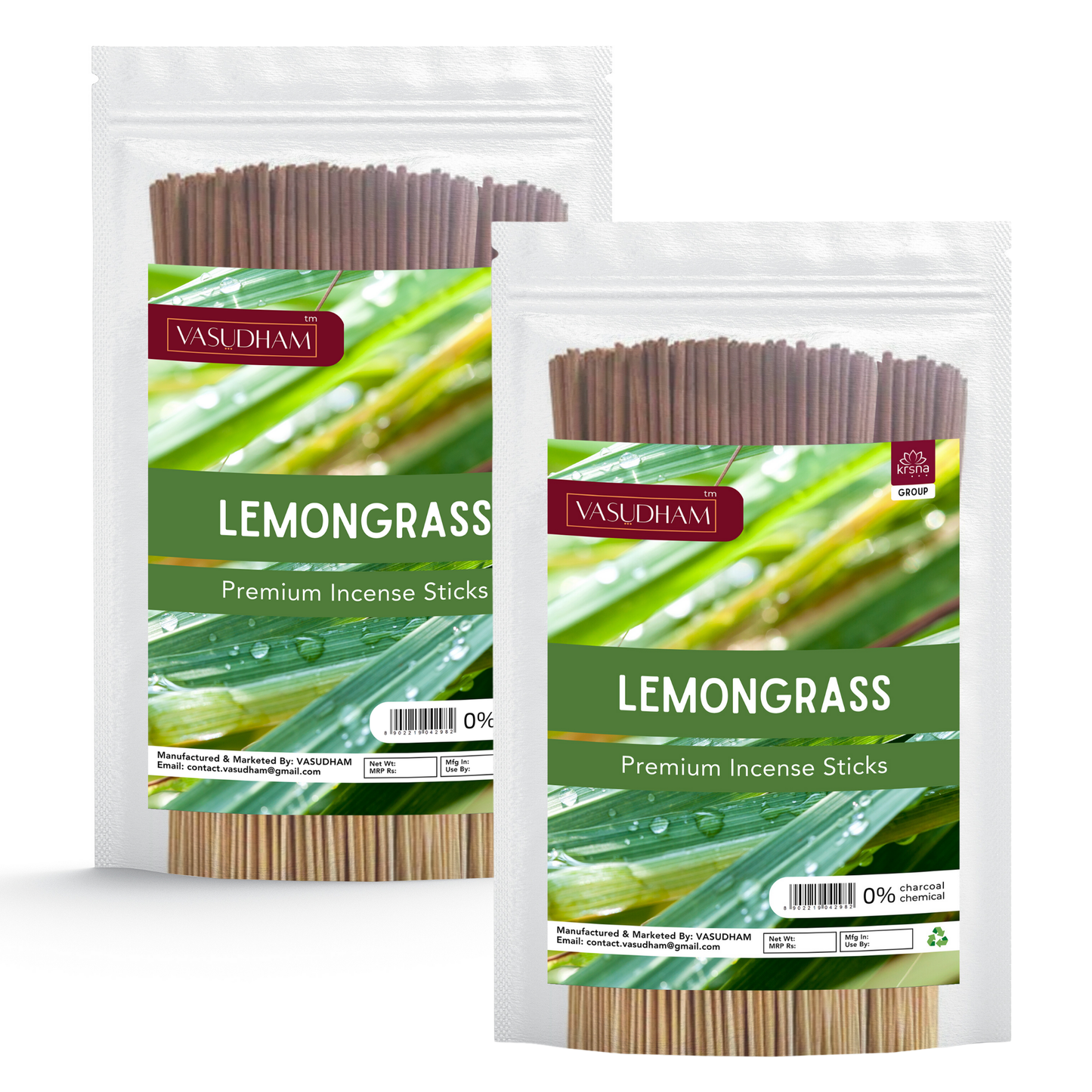 Ruh Gulab and Lemongrass Incense Bulk Combo Pack