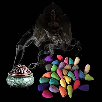 50 Pieces Mixed Backflow Incense Cones