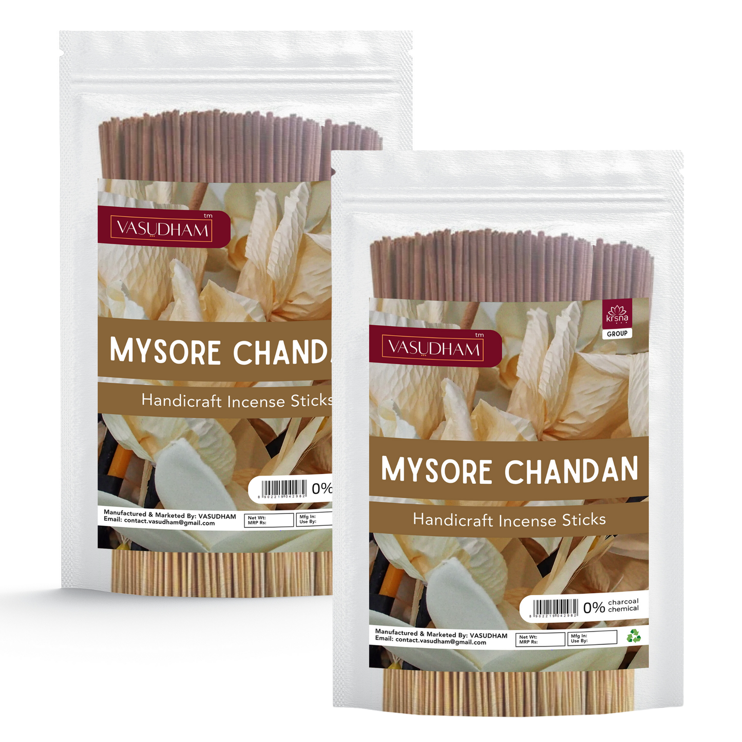 Desi Champa and Mysore Chandan Incence Bulk Combo Pack