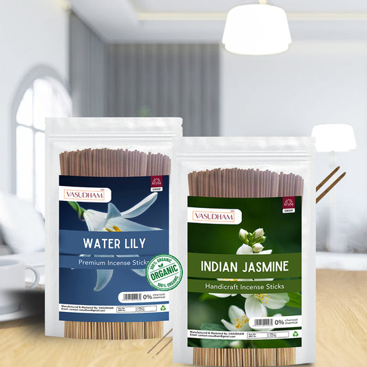 Indian Jasmine and Water Lily Incense Bulk Combo Pack