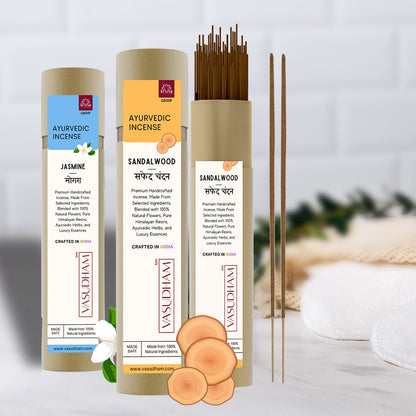 Sandalwood and Jasmine Incense Combo Pack