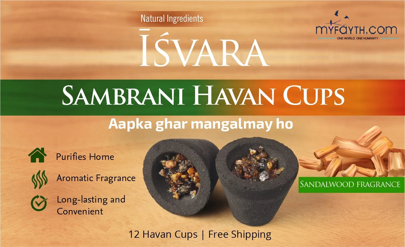 Isavara Sambrani Cups- Sandalwood Fragrance