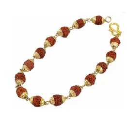 5 Mukhi Gold Cap Bracelet