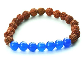 5 Mukhi Rudraksh Blue