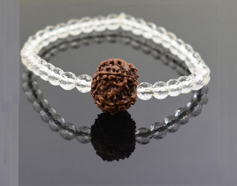 5 Mukhi Rudraksha Crystal Bracelet