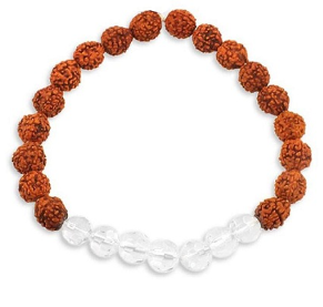 5 Mukhi Rudraksha Crystal Bracelet