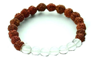 5 Mukhi Rudraksha with Crystal