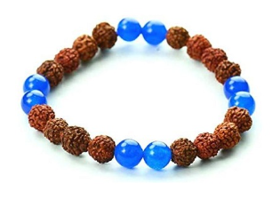 5 Mukhi Rudraksha with Crystal Bracelet