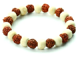 5 Mukhi Rudraksha with Tulsi