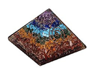 7 Chakra Orgonite Pyramid