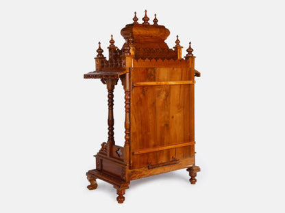 Teak Wood Pooja Mandir for Home