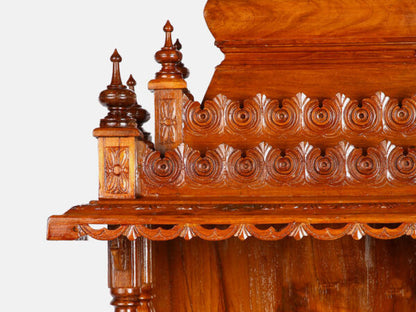 Teak Wood Pooja Mandir for Home