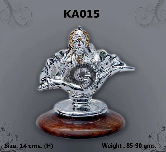silver idol of Goddess Laxmi