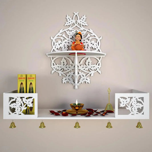 Wall Hanging Temple with Shelf