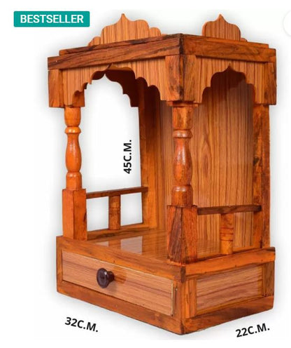 Wooden Plywood Mandir for Pooja