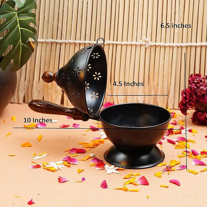 black metal dhoop Dani holder