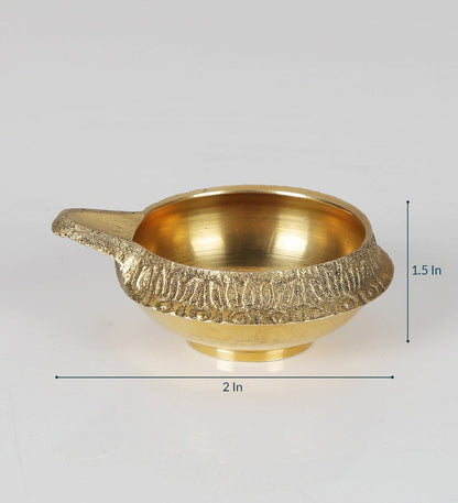 Gold Brass Diya