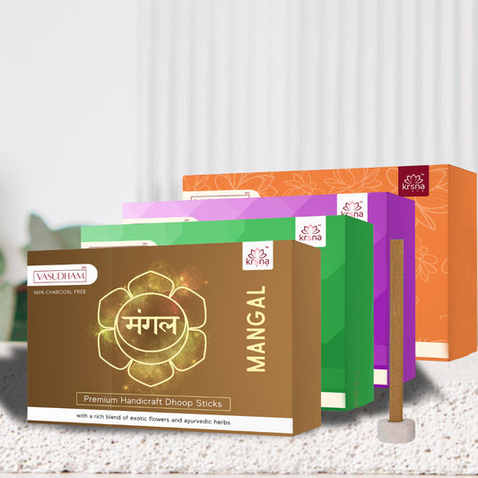 Incense Dhoop Combo Set- 4 Fragrances