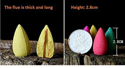 50 Pieces Mixed Backflow Incense Cones