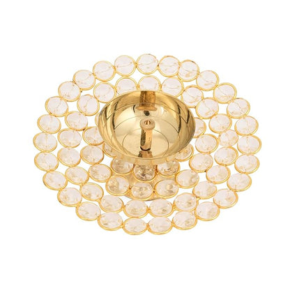 Round Crystal Diya